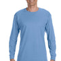 Gildan Mens Long Sleeve Crewneck T-Shirt - Carolina Blue