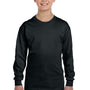 Gildan Youth Long Sleeve Crewneck T-Shirt - Black