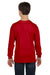 Gildan G540B Youth Long Sleeve Crewneck T-Shirt Red Back