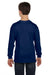 Gildan G540B Youth Long Sleeve Crewneck T-Shirt Navy Blue Back