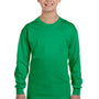 Gildan Youth Long Sleeve Crewneck T-Shirt - Irish Green