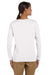 Gildan G540L Womens Long Sleeve Crewneck T-Shirt White Back