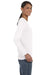 Gildan G540L Womens Long Sleeve Crewneck T-Shirt White Side