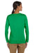 Gildan G540L Womens Long Sleeve Crewneck T-Shirt Irish Green Back