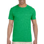 Gildan Mens Softstyle Short Sleeve Crewneck T-Shirt - Heather Irish Green