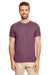 Gildan G640 Mens Softstyle Short Sleeve Crewneck T-Shirt Heather Maroon Front