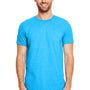 Gildan Mens Softstyle Short Sleeve Crewneck T-Shirt - Heather Sapphire Blue