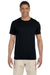 Gildan G640 Mens Softstyle Short Sleeve Crewneck T-Shirt Black Front