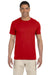 Gildan G640 Mens Softstyle Short Sleeve Crewneck T-Shirt Red Front