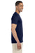 Gildan G640 Mens Softstyle Short Sleeve Crewneck T-Shirt Navy Blue Side