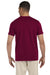 Gildan G640 Mens Softstyle Short Sleeve Crewneck T-Shirt Maroon Back