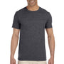 Gildan Mens Softstyle Short Sleeve Crewneck T-Shirt - Heather Dark Grey