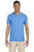 Gildan G640 Mens Softstyle Short Sleeve Crewneck T-Shirt Carolina Blue Front