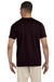 Gildan G640 Mens Softstyle Short Sleeve Crewneck T-Shirt Chocolate Brown Back