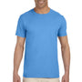Gildan Mens Softstyle Short Sleeve Crewneck T-Shirt - Iris Blue