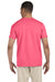 Gildan G640 Mens Softstyle Short Sleeve Crewneck T-Shirt Coral Silk Pink Back