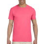 Gildan Mens Softstyle Short Sleeve Crewneck T-Shirt - Coral Silk