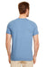 Gildan G640 Mens Softstyle Short Sleeve Crewneck T-Shirt Heather Indigo Blue Back