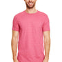 Gildan Mens Softstyle Short Sleeve Crewneck T-Shirt - Heather Cardinal Red