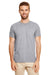 Gildan G640 Mens Softstyle Short Sleeve Crewneck T-Shirt Heather Graphite Grey Front