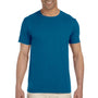 Gildan Mens Softstyle Short Sleeve Crewneck T-Shirt - Antique Sapphire Blue