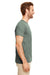Gildan G640 Mens Softstyle Short Sleeve Crewneck T-Shirt Heather Forest Green Side