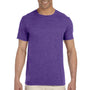 Gildan Mens Softstyle Short Sleeve Crewneck T-Shirt - Heather Purple