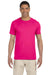 Gildan G640 Mens Softstyle Short Sleeve Crewneck T-Shirt Antique Heliconia Pink Front