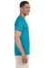 Gildan G640 Mens Softstyle Short Sleeve Crewneck T-Shirt Tropical Blue Side