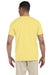 Gildan G640 Mens Softstyle Short Sleeve Crewneck T-Shirt Cornsilk Yellow Back