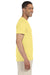 Gildan G640 Mens Softstyle Short Sleeve Crewneck T-Shirt Cornsilk Yellow Side