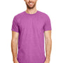 Gildan Mens Softstyle Short Sleeve Crewneck T-Shirt - Heather Radiant Orchid Purple