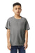 Gildan 64000B Youth Softstyle Short Sleeve Crewneck T-Shirt Heather Graphite Grey Front
