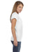 Gildan G640L Womens Softstyle Short Sleeve Crewneck T-Shirt White Side