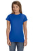 Gildan G640L Womens Softstyle Short Sleeve Crewneck T-Shirt Royal Blue Front