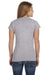 Gildan G640L Womens Softstyle Short Sleeve Crewneck T-Shirt Sport Grey Back
