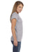 Gildan G640L Womens Softstyle Short Sleeve Crewneck T-Shirt Sport Grey Side
