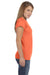 Gildan G640L Womens Softstyle Short Sleeve Crewneck T-Shirt Heather Orange Side