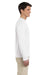 Gildan G644 Mens Softstyle Long Sleeve Crewneck T-Shirt White Side