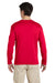 Gildan G644 Mens Softstyle Long Sleeve Crewneck T-Shirt Cherry Red Back