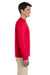 Gildan G644 Mens Softstyle Long Sleeve Crewneck T-Shirt Cherry Red Side