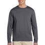 Gildan Mens Softstyle Long Sleeve Crewneck T-Shirt - Charcoal Grey