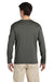 Gildan G644 Mens Softstyle Long Sleeve Crewneck T-Shirt Military Green Back