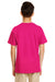 Gildan G645B Youth Softstyle Short Sleeve Crewneck T-Shirt Heliconia Pink Back