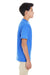 Gildan G645B Youth Softstyle Short Sleeve Crewneck T-Shirt Heather Royal Blue Side