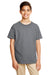 Gildan G645B Youth Softstyle Short Sleeve Crewneck T-Shirt Charcoal Grey Front