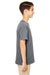 Gildan G645B Youth Softstyle Short Sleeve Crewneck T-Shirt Charcoal Grey Side