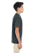 Gildan G645B Youth Softstyle Short Sleeve Crewneck T-Shirt Heather Dark Grey Side