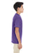 Gildan G645B Youth Softstyle Short Sleeve Crewneck T-Shirt Heather Purple Side