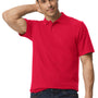 Gildan Mens SoftStyle Double Pique Short Sleeve Polo Shirt - Red - NEW